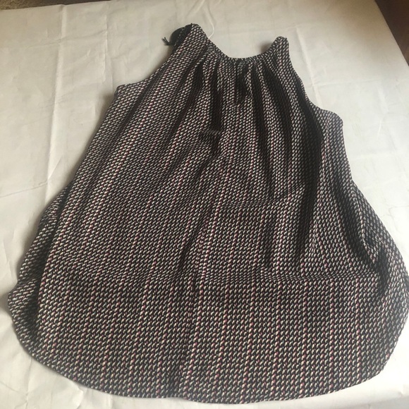 Harlowe &‎ Graham black graphic high neck swing top size Medium NEW with tag - Picture 11 of 11